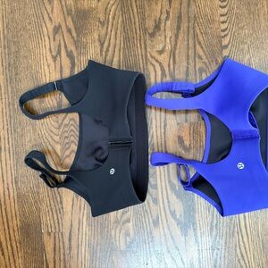 lululemon athletica Black and Blue Sports Bras